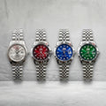 Rolex Stylish Dial Watch Classic Analog Wristwatch For Men - Blue