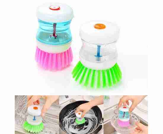 Plastic Dish Cleaning Brush Home Cleaning Laundry Products Kitchenwar(Random color)