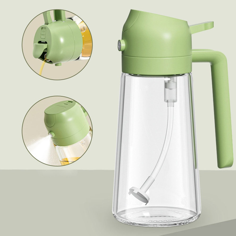 2-in-1 Oil Sprayer Bottle – Smart Kitchen Essential for Cooking & BBQ | 400 ML