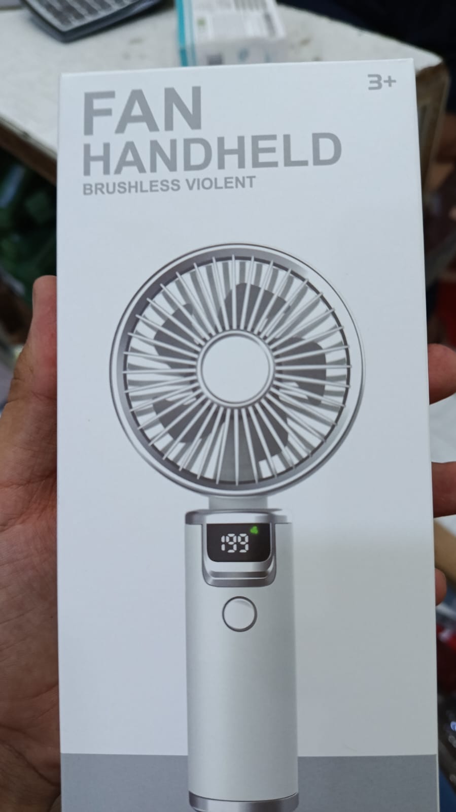 Rechargeable Handheld High-Speed Wind Turbine Fan