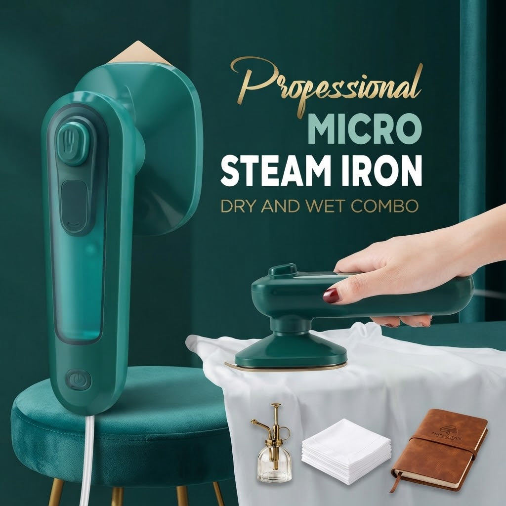Portable Dry Iron With Spray Handheld Garment Press Travel Iron Appliance - 1000W