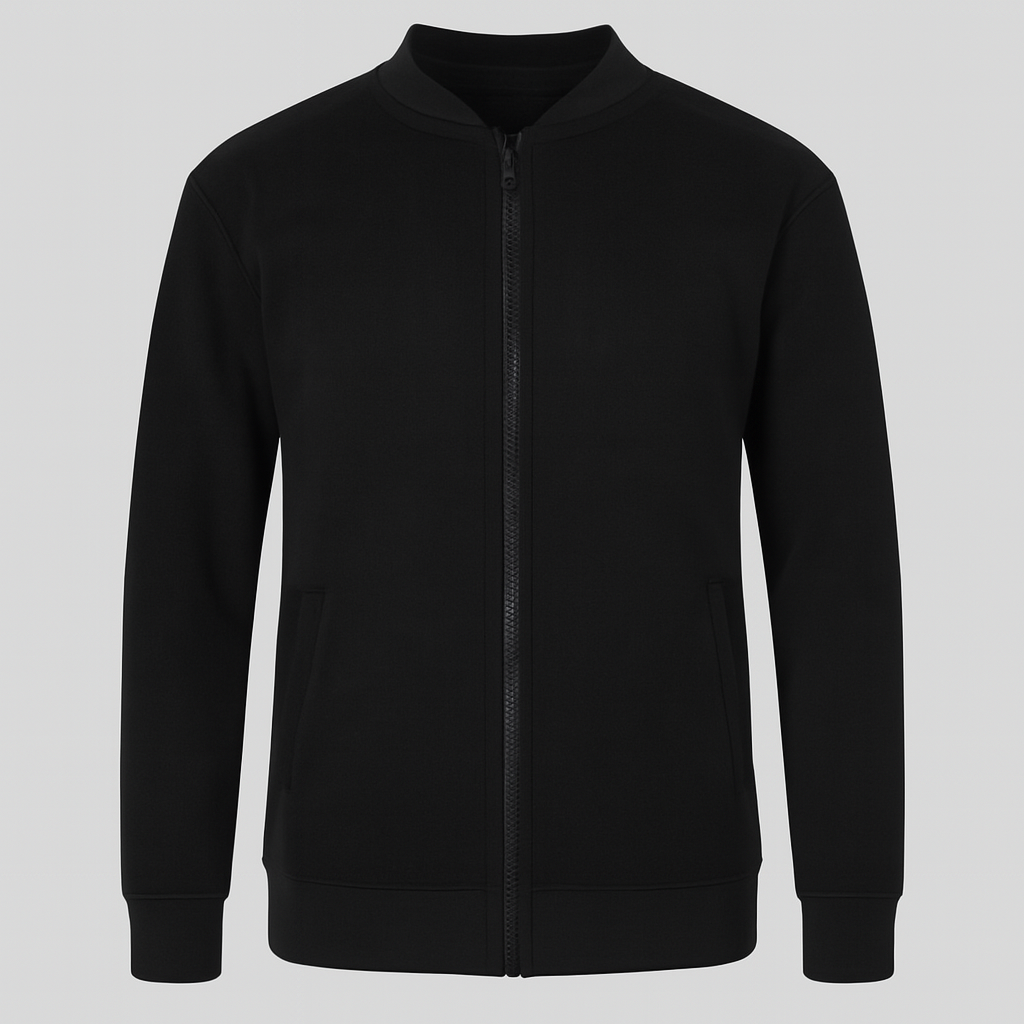 Premium Zipper Jacket For Men | French Fleece Fabric | Smart Look, Comfortable Wear, Easy Wash - Extra Large