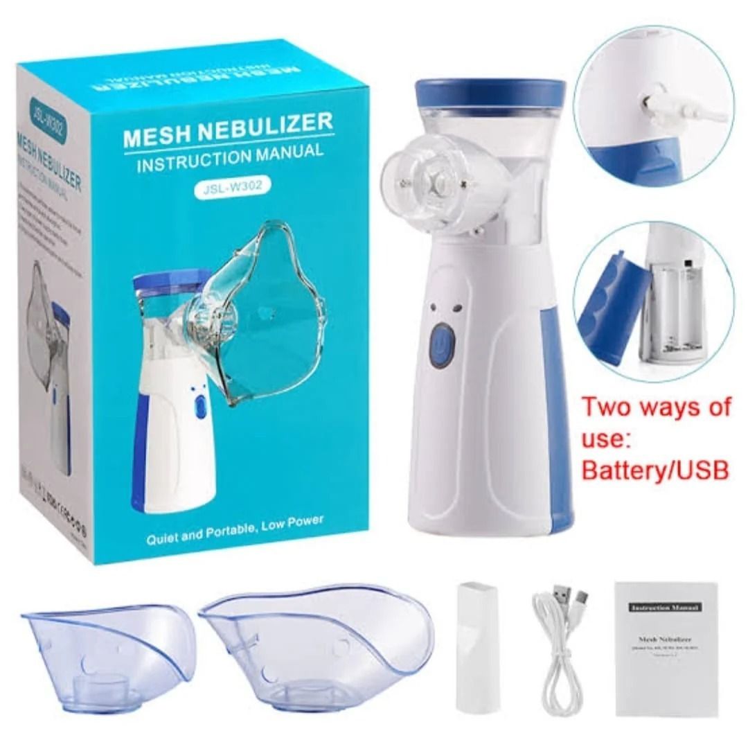 Portable Mesh Nebulizer For Kids And Adults - Health Accessory Designed For Respiratory Care And Daily Medical Routine