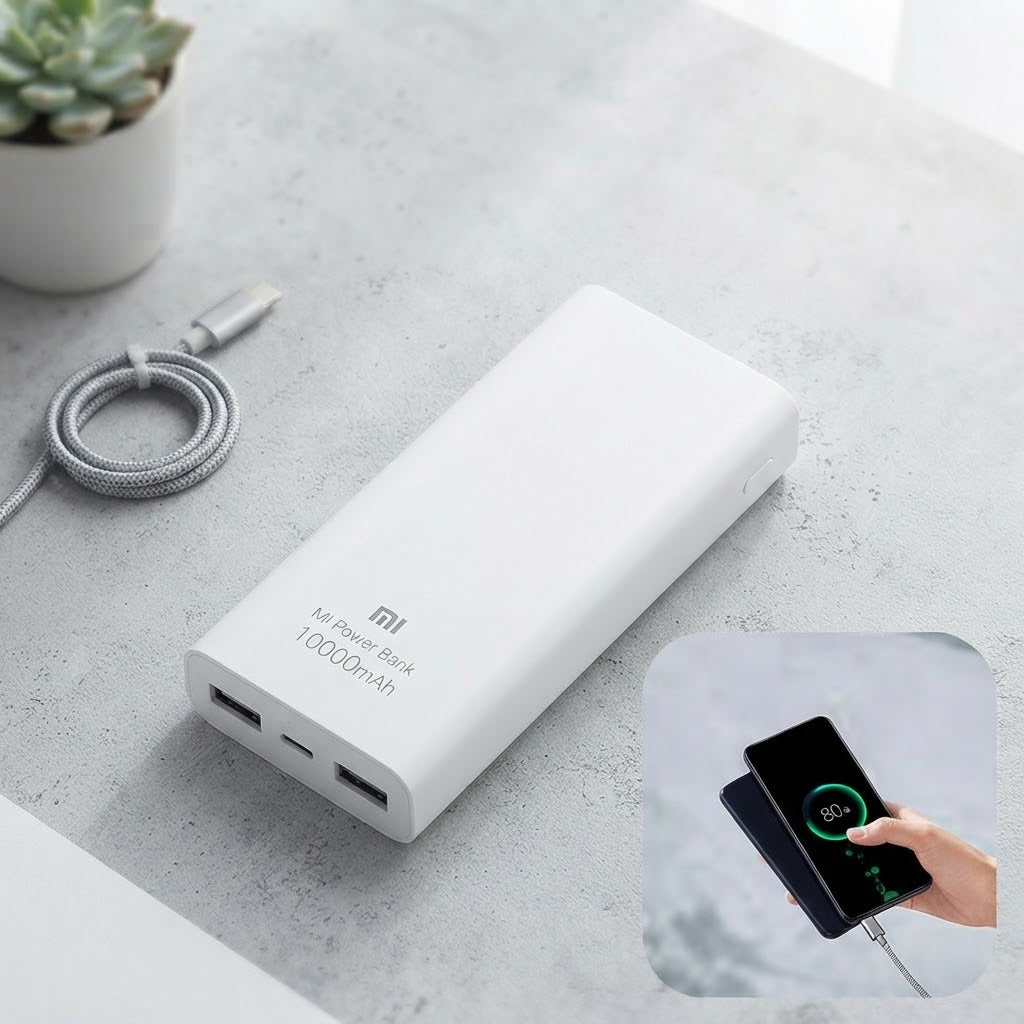 Power Bank 10000MAH Original Capacity Fast charging Dual charging Ports with Led indicator
