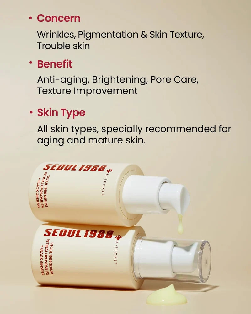 K‑SECRET - SEOUL 1988 Serum: Retinal Liposome 2% +
